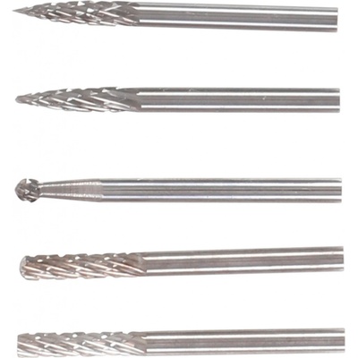 BGS Technic BGS 9596 Stopkové HSS frézy, extra krátké, dřík 3 mm (Sada 5 dílů)