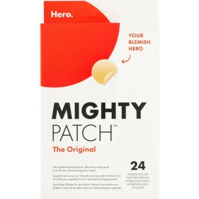 Hero. MIGHTY PATCH The Original hydrokoloidné náplasti na akné, nočné 24 ks