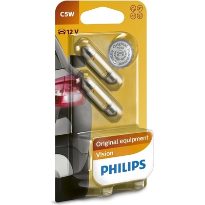 Philips Автомобилни крушки Philips - 12V, C5W, SV8.5, 2 броя (05551430)
