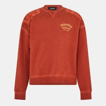 Dsquared2 Блуза DSQUARED2 Men's Crew-Neck Crew Sweatshirt - Rust