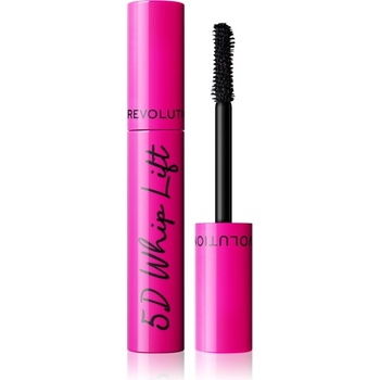 Makeup Revolution 5D Lash Whip Lift удължаваща спирала за плътни мигли цвят Black 12ml