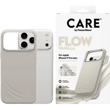 Panzer Калъф CARE - Flow, iPhone 17 Pro Max, MagSafe, Vanilla (5715685030864)