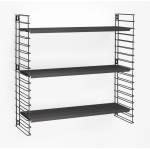 Metaltex Рафт на 3 нива с черни рафтове , ширина 70 см Libro - Metaltex (377603 006)
