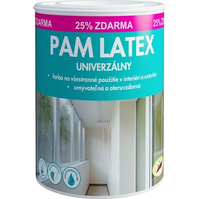 PAM Latex univerzálny Biela,0,8kg