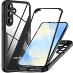 Techsuit Калъф за Samsung Galaxy S25 FE - Techsuit - ColorVerse 360 Series + Протектор за екран - Черен (KF2354941)