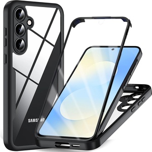 Techsuit Калъф за Samsung Galaxy S25 FE - Techsuit - ColorVerse 360 Series + Протектор за екран - Черен (KF2354941)