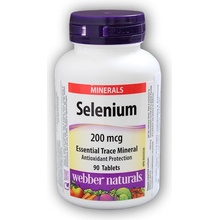 Webber Naturals Selen 200mcg 90 tablet