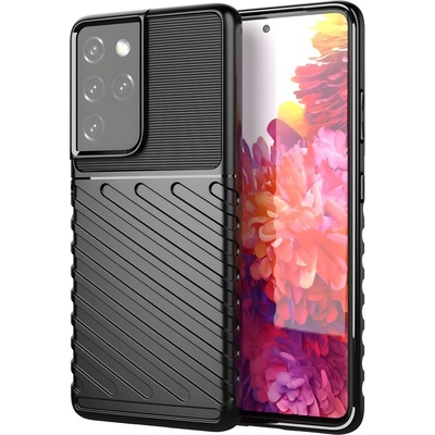 Samsung Здрав калъф Thunder за Samsung Galaxy S23 Ultra - Черен KP24375