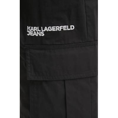 Karl Lagerfeld Jeans Панталон Karl Lagerfeld Jeans в черно със стандартна кройка, с висока талия A1W10062 (A1W10062)