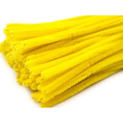 Drátek modelovací chlupatý Ø6 mm/30 cm žlutá – Zboží Dáma