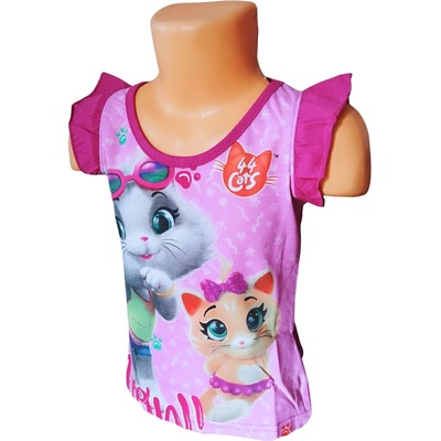 Setino dívčí letní tílko 44 KOČEK růžové – Zboží Mobilmania