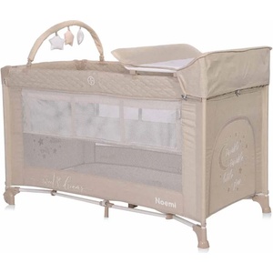 Lorelli Бебешка кошара на 2 нива Lorelli - Noemi Plus, Fog beige star (10080562217) - ozone