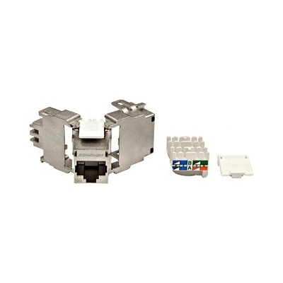 Schrack Keystone modul RJ45 stíněný, 10 Gb, třída Ea, 4PPoE HSEMRJ6GWT