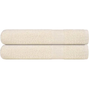 vidaXL Кърпи FROGN 2 бр. кремави 100x200 см 360 г/м2 (137010)