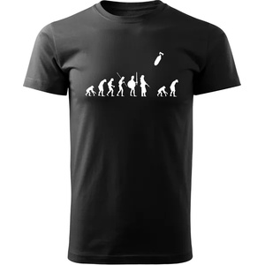 DRAGOWA Тениска с къс ръкав Evolution, черна, 160 г/м2 (3915)