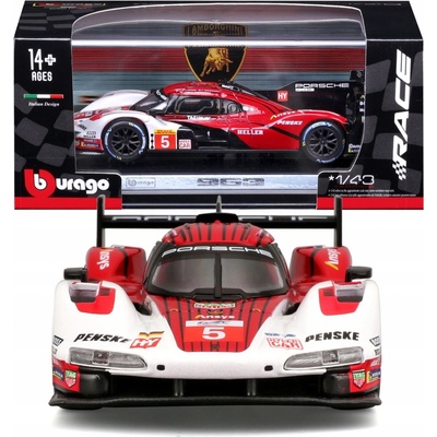 Bburago Racing Porsche 963 v dekorativní krabici 1:43 – Zboží Dáma