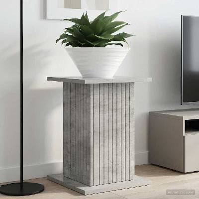 vidaXL Стойка за растения 2 бр. Бетонно сиво 30, 5 x 30 x 43 см (899805)