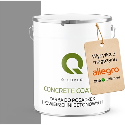 Barva pro betonové podlahy Q-COVER matná voděodolná šedá RAL 7045 5 l