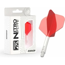 Red Dragon Nitro Flite - No2 - white & red - medium
