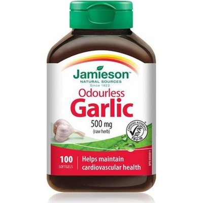 Jamieson Garlic Odourless 500 mg 100 kapsúl