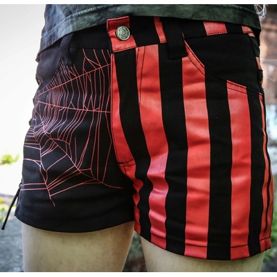HEARTLESS дамски къси панталони heartless - arachne - black/red - sh-arhe-br