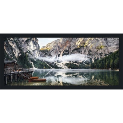 Obraz v rámu Mountain Lake View 60x130 cm
