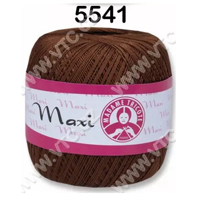 MADAME TRICOTE PARIS Příze Maxi - klasická i Metallic Maxi: 5541 Čokoládová