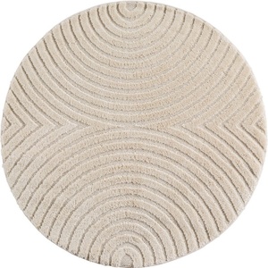 Ayyildiz Кремав кръгъл килим ø 120 cm Art 1122 - Ayyildiz Carpets (ART1201201122CREAM)