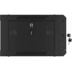 Lanberg armario mural wf01-6404-10b negro 191 4u ip20 600x450x279mm hasta 60kg de carga accesorios montaje