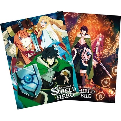 GB eye Комплект мини плакати GB eye Animation: The Shield Hero - Group & Duo (ABYDCO728)