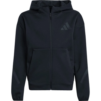 Adidas Детско яке за тренировка adidas Kid's Z. N. E. Full Zip Training jacket - Black / Black - размер 128 (EU) (704-6104-0111)