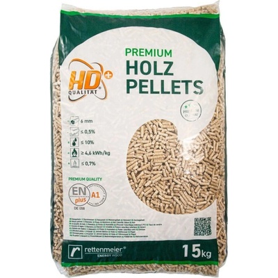 Rettenmeier Energy Wood Premium Dřevěné pelety EN plus A1 15 kg – Zboží Dáma
