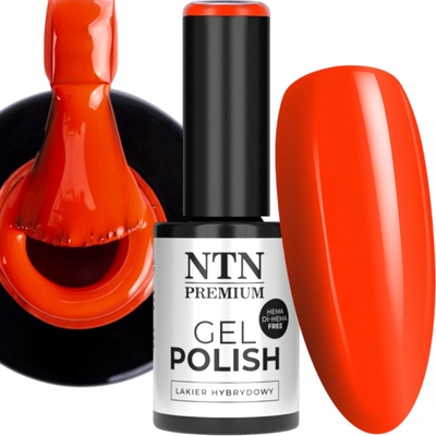 Hybridní lak na nehty NTN 5g California Collection Oranžový Neon Č.142