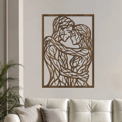 dřevo života Dřevěný obraz MY Rozměry (cm): 43x60, Zvolte barvu dekoru: Ořech