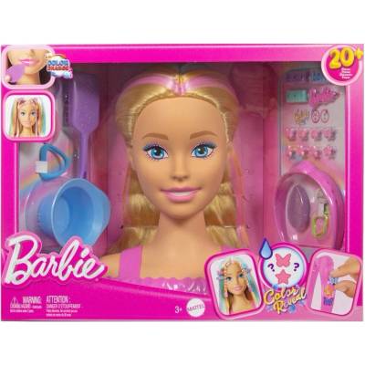 Mattel Barbie stylingová hlava neonové duhové blond vlasy HMD78
