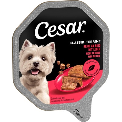 Cesar Adult Dog Klassik hovězí a játra 56 x 150 g
