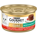 Purina Gourmet gold Мокра храна с говеждо и домати - 85 гр