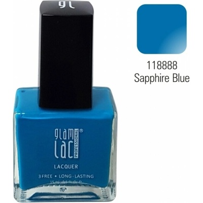 GlamLac Lak na nehty 118888 Sapphire Blue 15 ml
