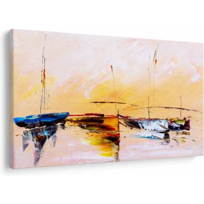 Obraz - Malba lodí, jednodílný 150x100 cm