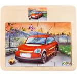 Pino Дървен пъзел от 12 части - Кола, Pino (4102.4) - bright-toys