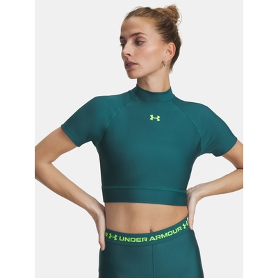 Under Armour Дамска тениска Under Armour HeatGear Crop Mock SS Under Armour | Zelen | ЖЕНИ | XS