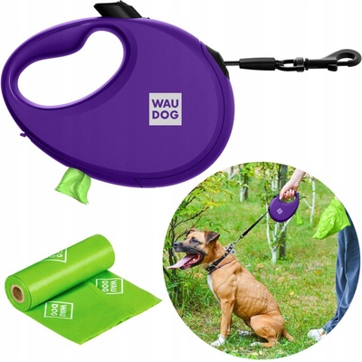 WAUDOG Vodítko automatické R LEASH se zásobníkem na sáčky