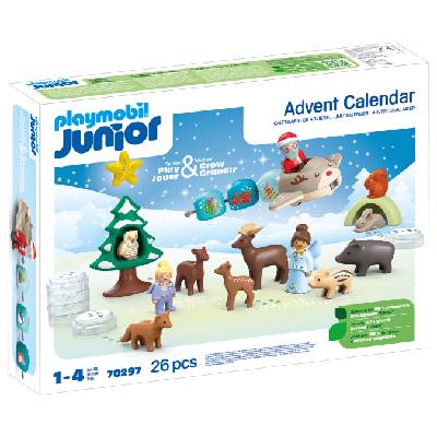 Playmobil 70297 JUNIOR Adventný kalendár Zasnežené Vianoce