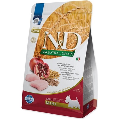 N&D Low Grain Adult Mini Chicken Spelt Oats & Pomegranate 2,5 kg