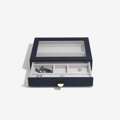 Stackers box na šperky Navy Pebble Classic