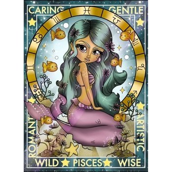 Diamond Dotz Зодия Риби - диамантен гоблен dd7.065