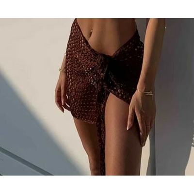 Amparo Miranda plážový prehoz Fishing net 6095 hnedá
