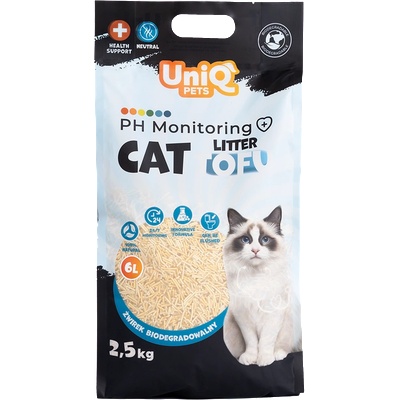 Uniq Pets Cat Tofu Cat Litter pH Monitoring 2.5kg - биоразградима тофу котешка тоалетна с pH цветова индикация