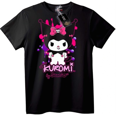 NOONEBRAND Тениска Kuromi от Sanrio - XS, Black