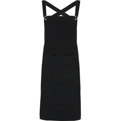 Premier Workwear Zástěra se zkříženými zády pro baristy PR129 Black 72x86cm